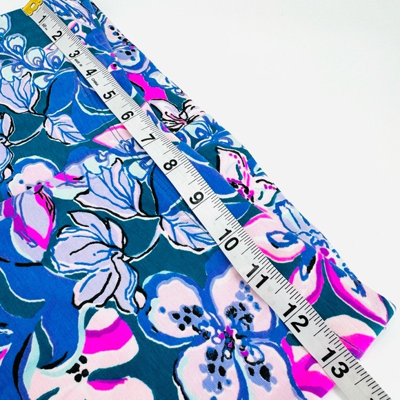 NWOT Lilly Pulitzer Tanzanian Teal Moonlight Garden Vanya Legging - Picture 6 of 9